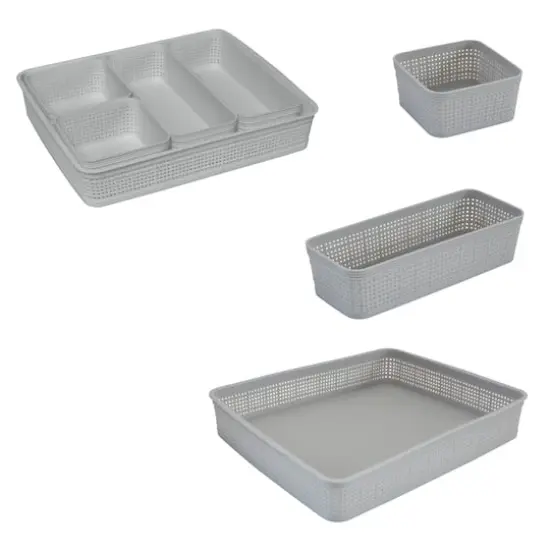 Simplify 5-Piece Organizing Basket Set Gray {4}