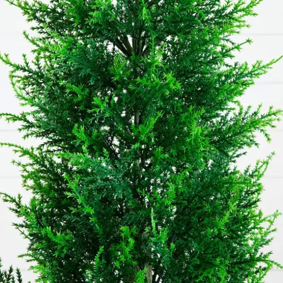 5ft. UV Resistant Artificial Cypress Tower Tree (Indoor/Outdoor) {4}