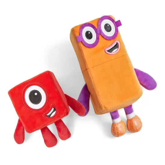 hand2mind&reg; Numberblock 1 & 2 Playful Pals Plush Set {1}