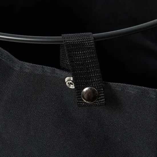 Household Essentials 23" Standing Laundry Hamper with Removable Bag Black {8}