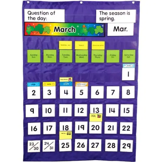Carson Dellosa&reg; Complete Calendar & Weather Pocket Chart {1}