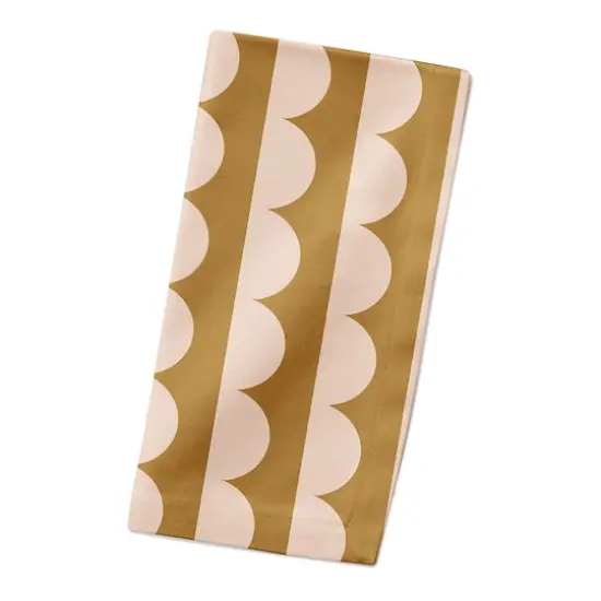 Scalloped Circle10" x 10" Cotton Twill Napkin {3}