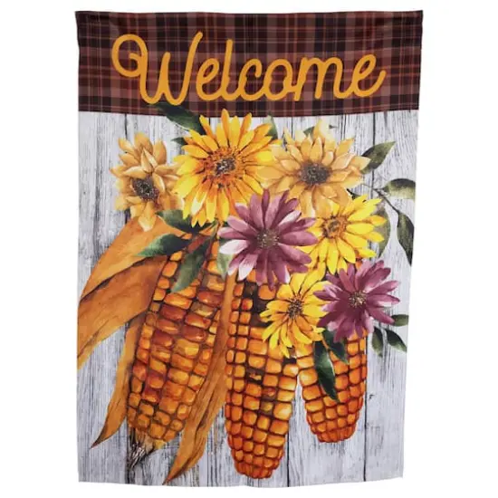 40" x 28" Indian Corn Welcome Fall Harvest Outdoor House Flag {4}