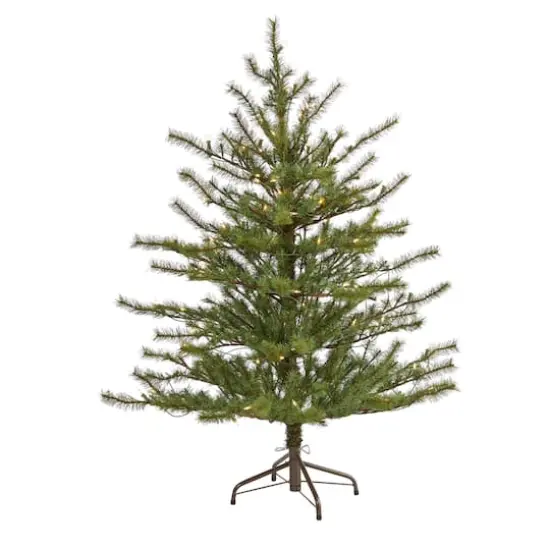 4ft. Pre-Lit Vancouver Mountain Pine Artificial Christmas Tree with Clear Lights {1}