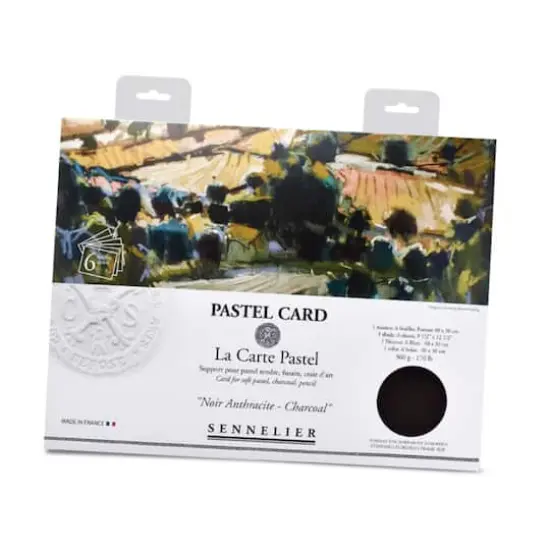 Sennelier La Carte Pastel Card Pochette Monochromatic Charcoal {1}