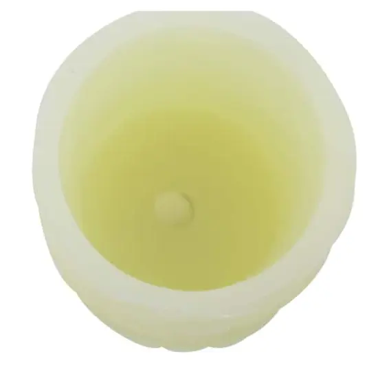 Cream Traditional Resin Flameless Candle Set {4}