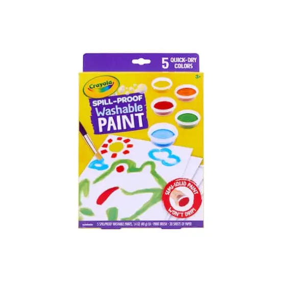 Crayola&reg; Spill-Proof Washable Paint Set {1}