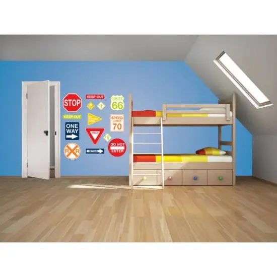 WallPops Road Signs Wall Art Kit {4}