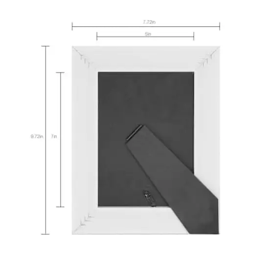 Expressions&trade; 5" x 7" White with Brown Lines Frame by Studio D&eacute;cor&reg; {5}