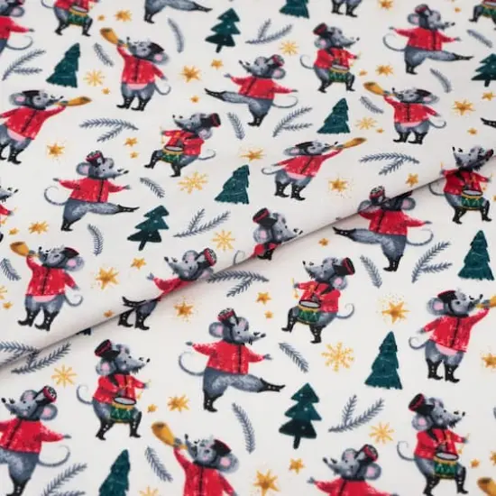 SINGER Christmas Nutcrackers Mouse Cotton Fabric {1}