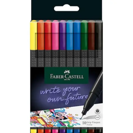 Faber-Castell&reg; 10 Color Grip Finepen Set {1}