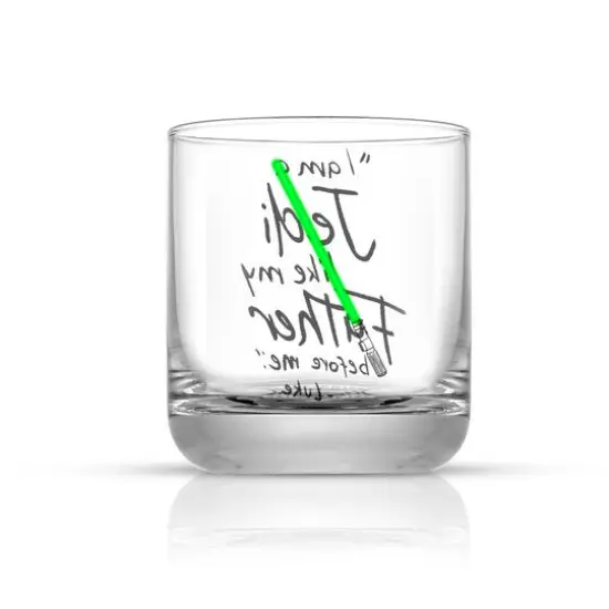 JoyJolt&reg; Star Wars&trade; 10oz. New Hope Luke Skywalker Green Lightsaber Short Drinking Glass, 2ct. {6}