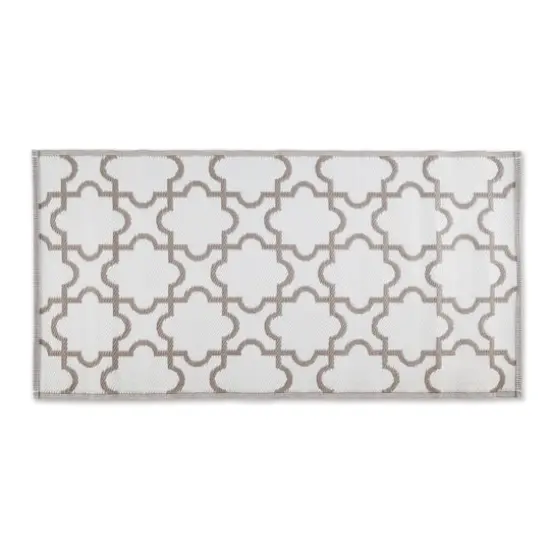 DII&reg; Lattice Outdoor Floor Runner, 3ft. x 6ft. Stone {6}