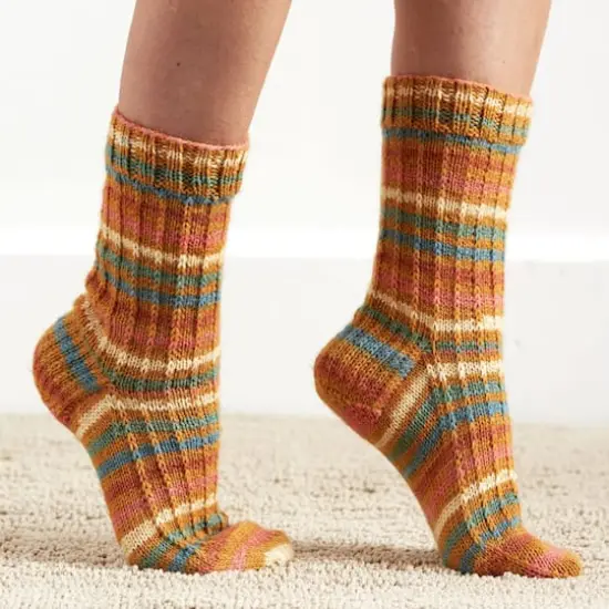 Patons&reg; Kroy Socks&trade; Yarn Mexicala Stripes {6}