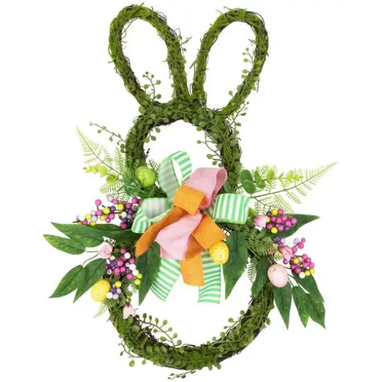 23" Twig & Vine Easter Bunny Artificial Wreath {1}
