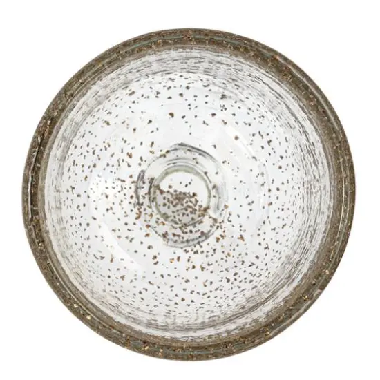 Hello Honey&reg; 12oz. Stemmed Gold-Flecked Clear Drinking Glass {5}