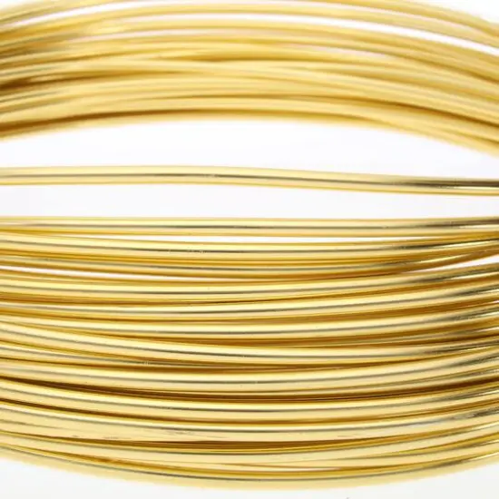 The Beadsmith&reg; 12 Gauge Colored Aluminum Wire Light Gold {6}