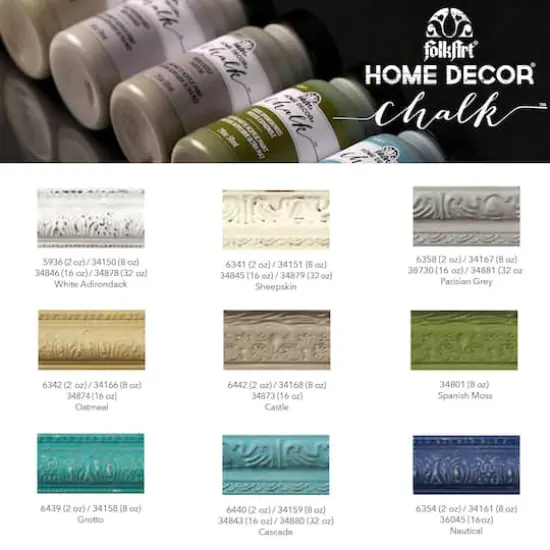 FolkArt&reg; Home D&eacute;cor&trade; 9 Color Chalk Paint Set {3}