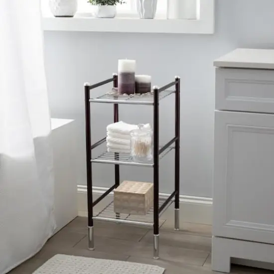 Organize It All Duplex 3 Tier Square Freestanding Wire Rack {4}