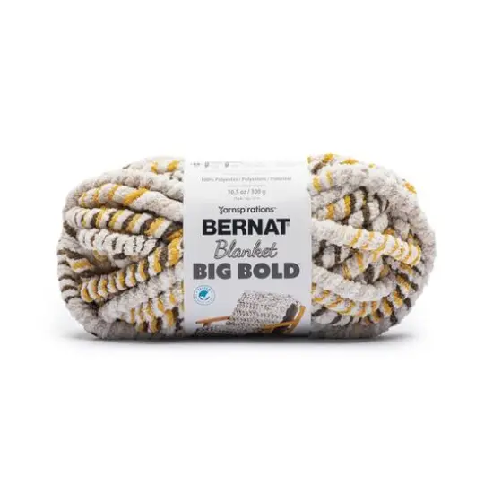 Bernat&reg; Blanket Big Bold&trade; Yarn Yellow Bold {2}