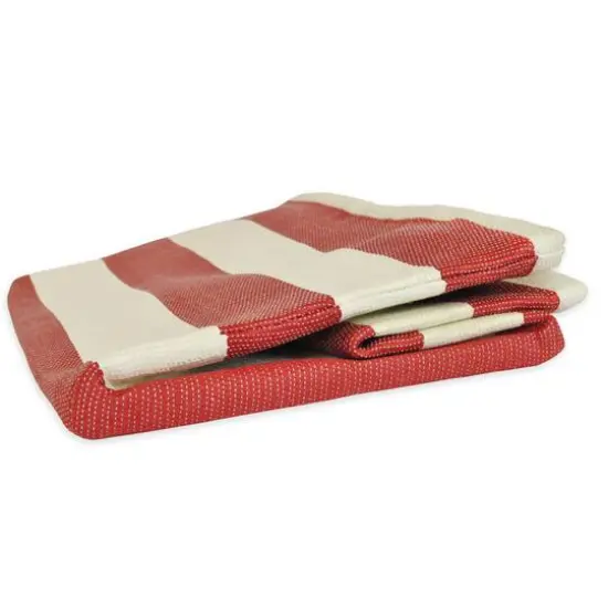 DII&reg; Small Rectangle Stripes Paper Bin Tango Red {5}