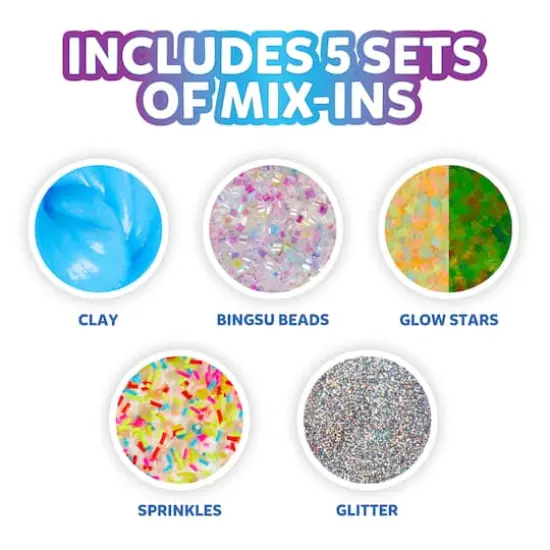 Elmer's® Gue Glassy Clear Deluxe Premade Slime with Mix-Ins {4}