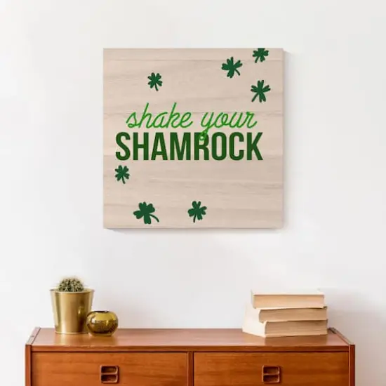 Shake Your Shamrock 16" x 16" Canvas Wall Art {5}