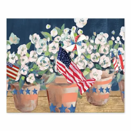 10" American Flower Pots Tabletop Canvas {1}