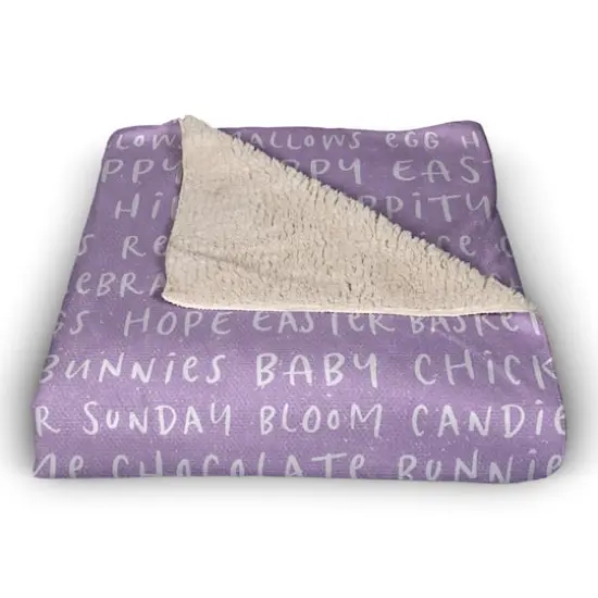 Easter Stuff Blanket 50" x 60" Sherpa Fleece Blanket {3}