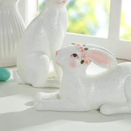 Glitzhome&reg; Easter Bunny Table D&eacute;cor Set {6}