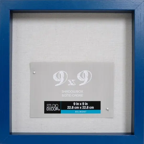 Sapphire Blue 9" x 9" Belmont Shadow Box by Studio D&eacute;cor&reg; {1}
