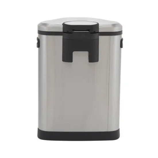 Household Essentials 13 gal. Stainless Steel Oval Trash Can with Step {7}