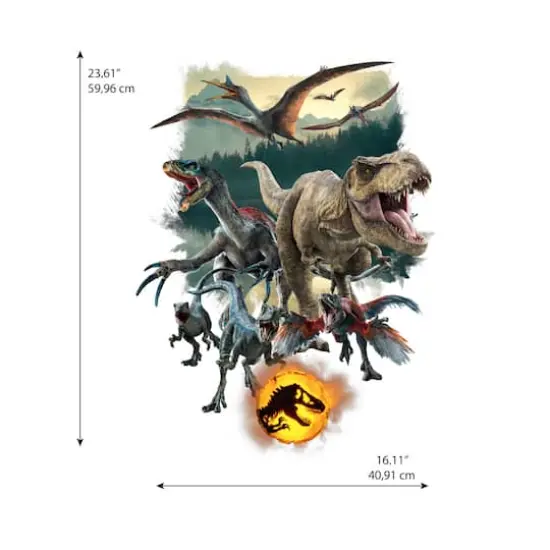 RoomMates Jurassic World: Dominion Peel & Stick Giant Wall Decals w/ Alphabet {4}