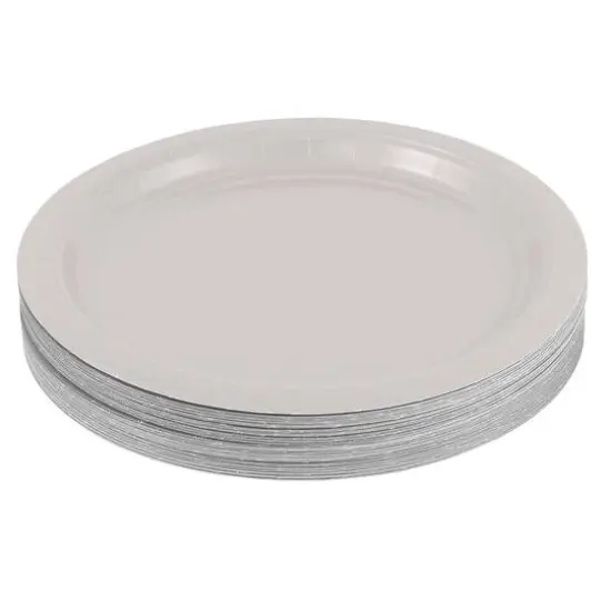 JAM Paper 9" Paper Party Plates, 50ct. White {3}