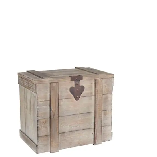 Household Essentials Antiqued Decorative Trunk (Medium) {1}