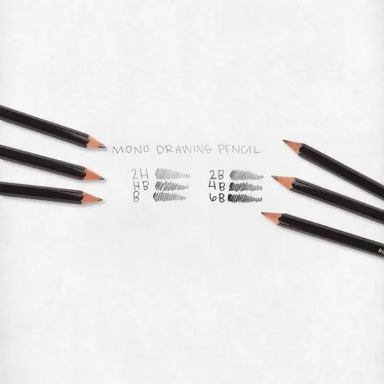 Tombow Mono Drawing 6 Pencil Set With Eraser {8}