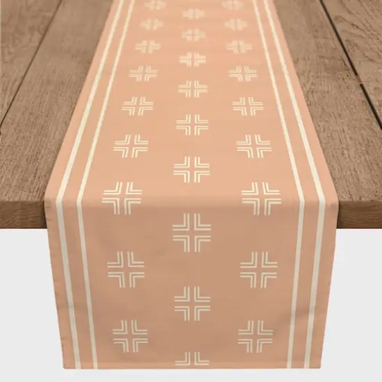 72" Blush Mudcloth Table Runner {1}