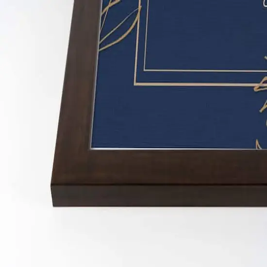 Happy Harvest Blue Walnut Framed Print Under Plexiglass {3}