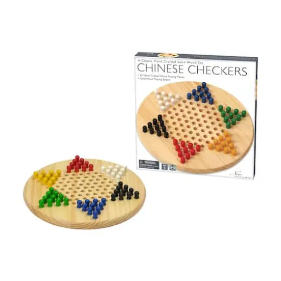 Solid Wood Chinese Checkers Set {3}