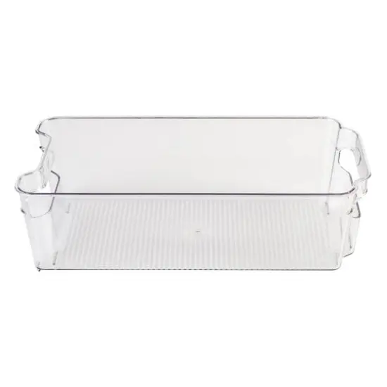 Honey Can Do Clear BPA-Free Stackable Refrigerator Organizer Storage Bins Set {1}