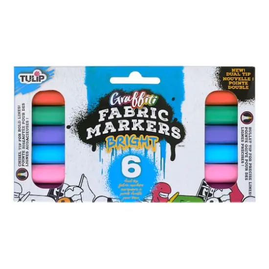 Tulip&reg; Graffiti Fabric Markers&trade; Bright {5}