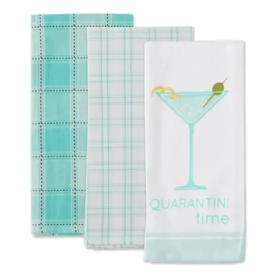 DII&reg; Quarantini Time Dish Towels, 3ct. {1}