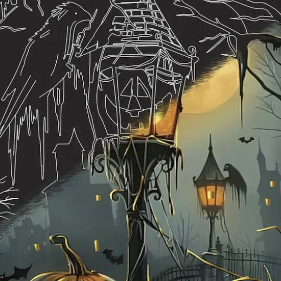 Brea Reese&trade; 9" x 12" Haunted House Scratch Art Paper Pad {5}