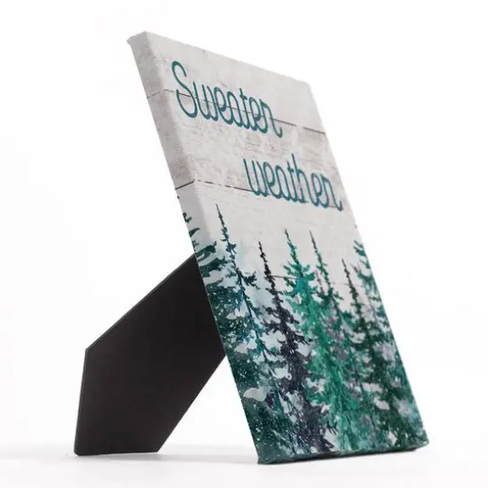 Sweater Weather Trees 8x10 Tabletop Canvas {3}