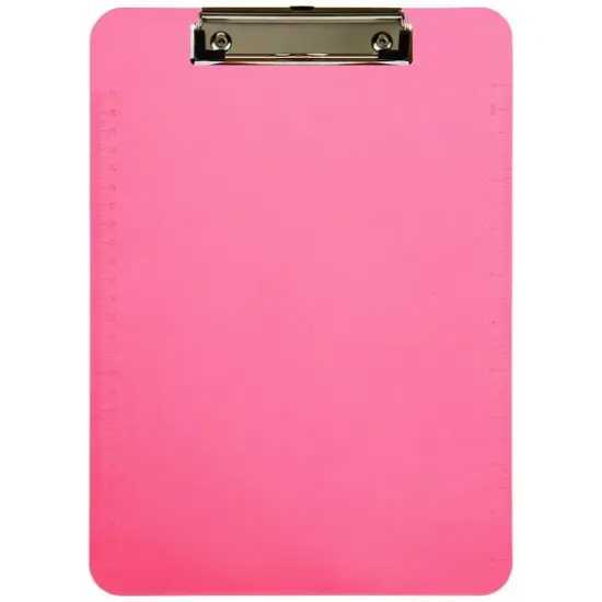 JAM Paper Letter Size Plastic Clipboards, 12ct. Smoke Gray {2}