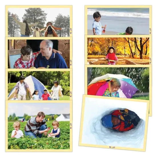 MOJO Change of Seasons Wooden 8-Puzzle Set {1}