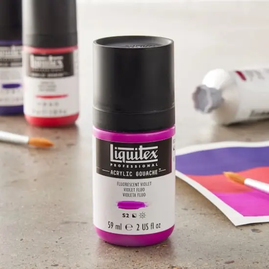 Liquitex&reg; Professional Acrylic Gouache&trade; Paint, 2oz. Fluorescent Violet {3}