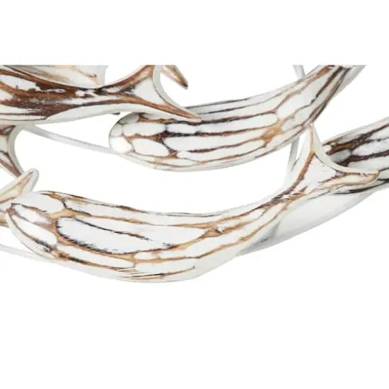 Silver Coastal Fish Wood Wall Decor, 32" x 28" {5}
