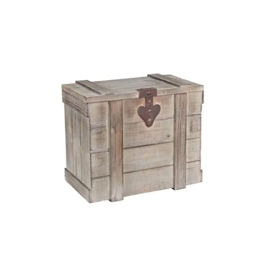 Household Essentials Antiqued Decorative Trunk (Small) {1}