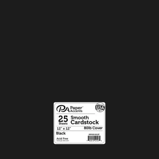 PA Paper™ Accents 12" x 12" 80lb. Smooth Cardstock Paper, 25 Sheets Iris {2}